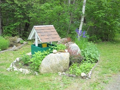 Front garden at Camp Isnowhere