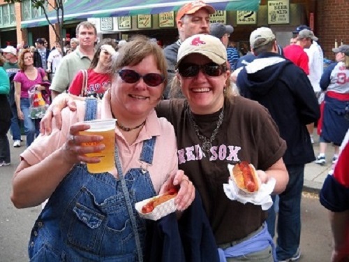 Friends at Red Sox Game